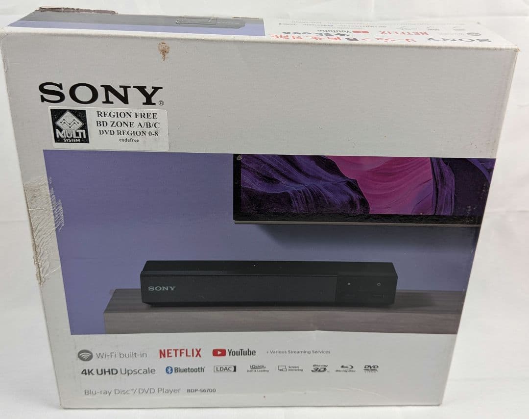 ブルーレイプレーヤー　4Kアップスケール　　BDP-S6700　リージョンフリー