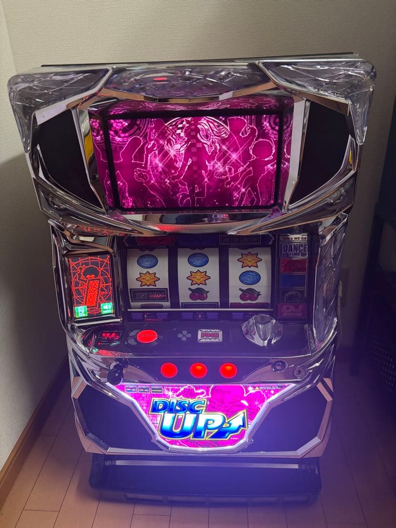 送料無料！自宅までお届け！ディスクアップ！不要機 パチスロ実機 スロット サミー パチスロ ディスクアップ／ZS 【パープルパネル】【コイン