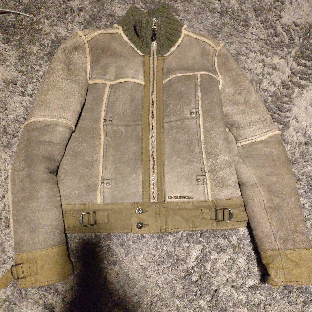 DIESEL　ムートンジャケット DIESEL】ディーゼル『ムートンジャケット sizeS』メンズ レザー