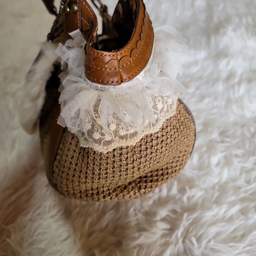 00s fairy grunge bag y2k レース ファー 異素材 - メルカリ