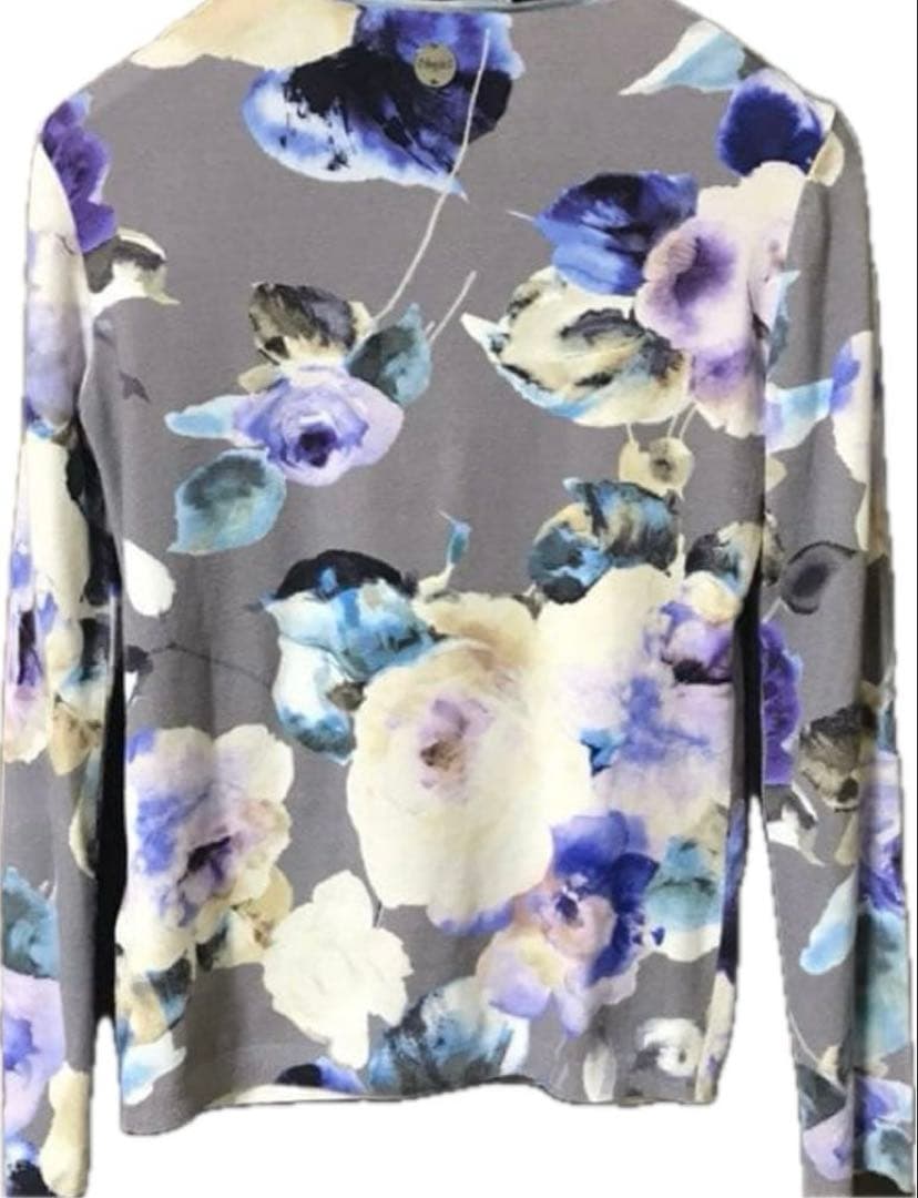 blugirl ブルガール バラ柄カーディガン ブルマリン - メルカリ