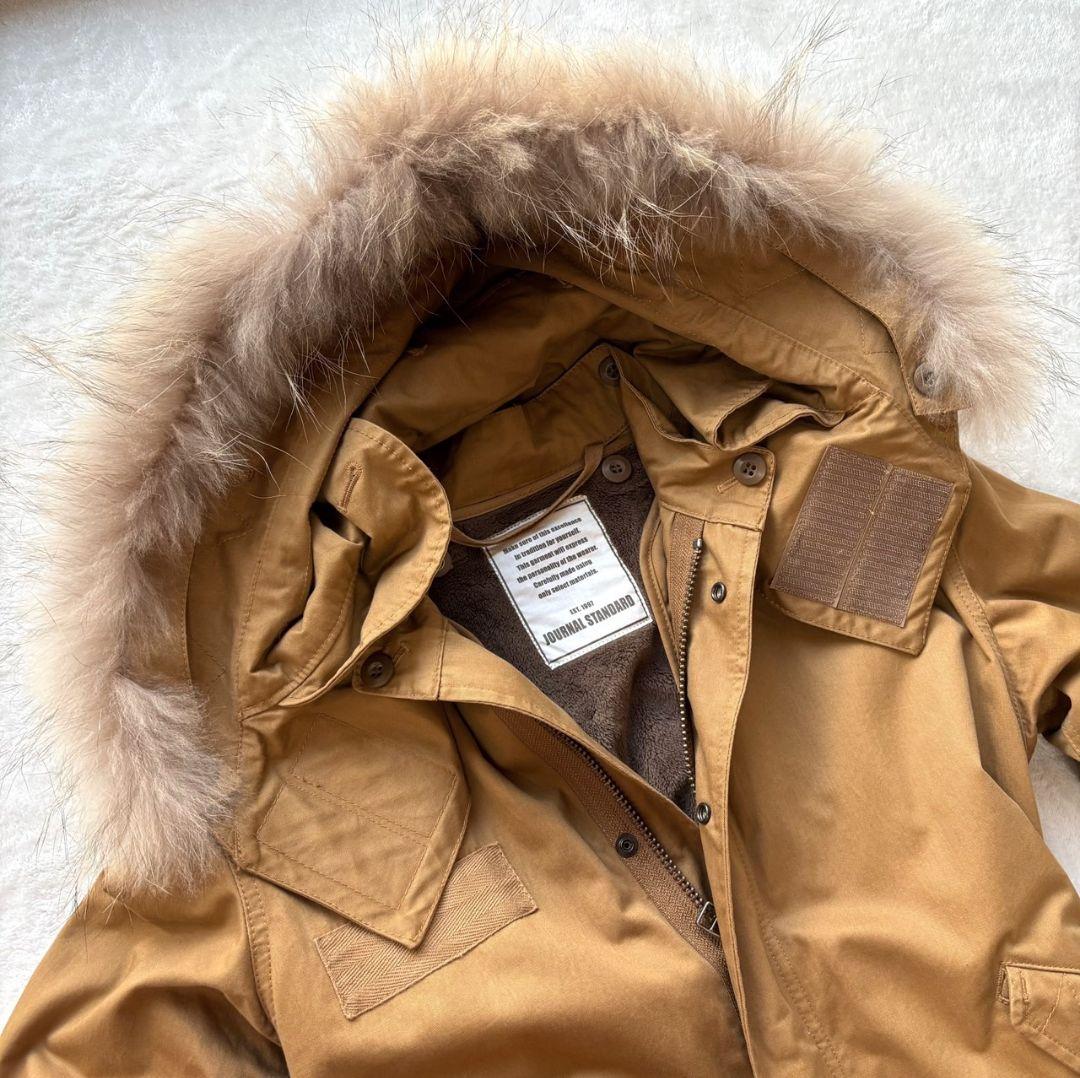 ジャーナルスタンダード リアルファー モッズコート ボアライナー