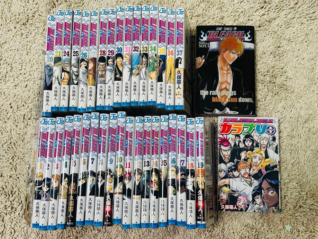 BLEACH 全巻セット 1-37巻＋ファンブック2冊（22・23紛失） - メルカリ