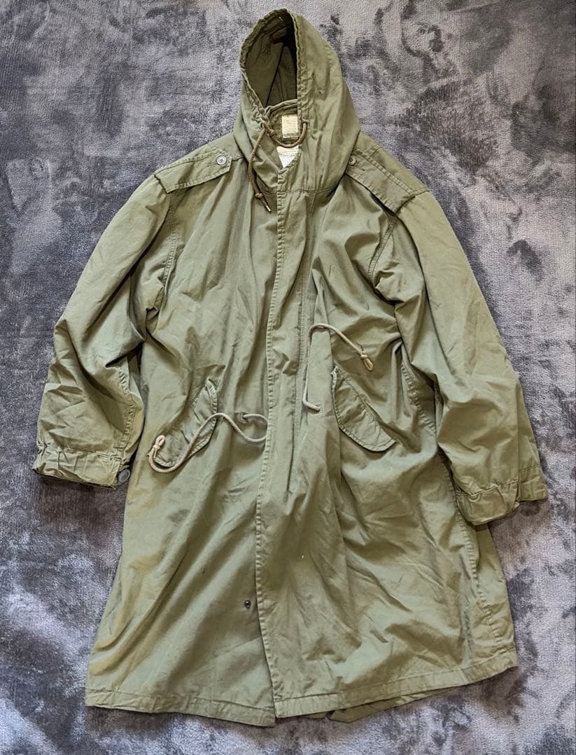 当時物！HOUSTON M-1951 モッズコート M M-51 アルミジップ HOUSTON（ヒューストン） モッズコート メンズ M-51パーカ アウター