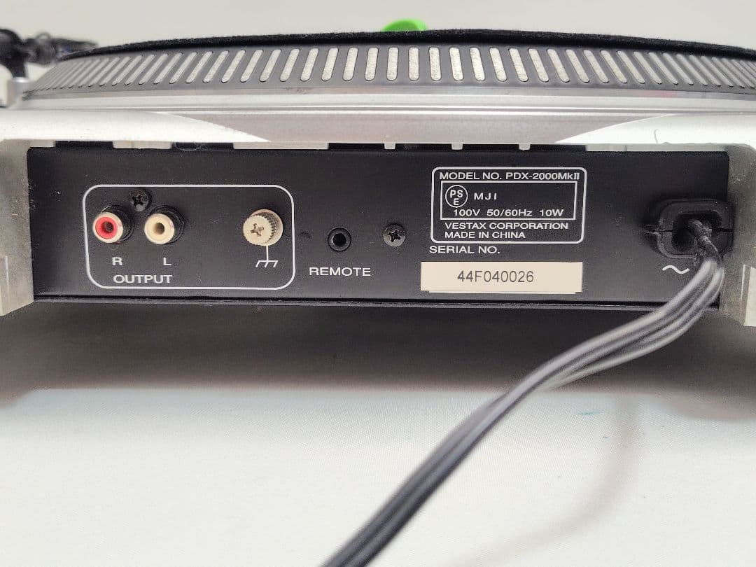 C047 ​【ジャンク】ターンテーブル Vestax PDX-2000MKII - メルカリ