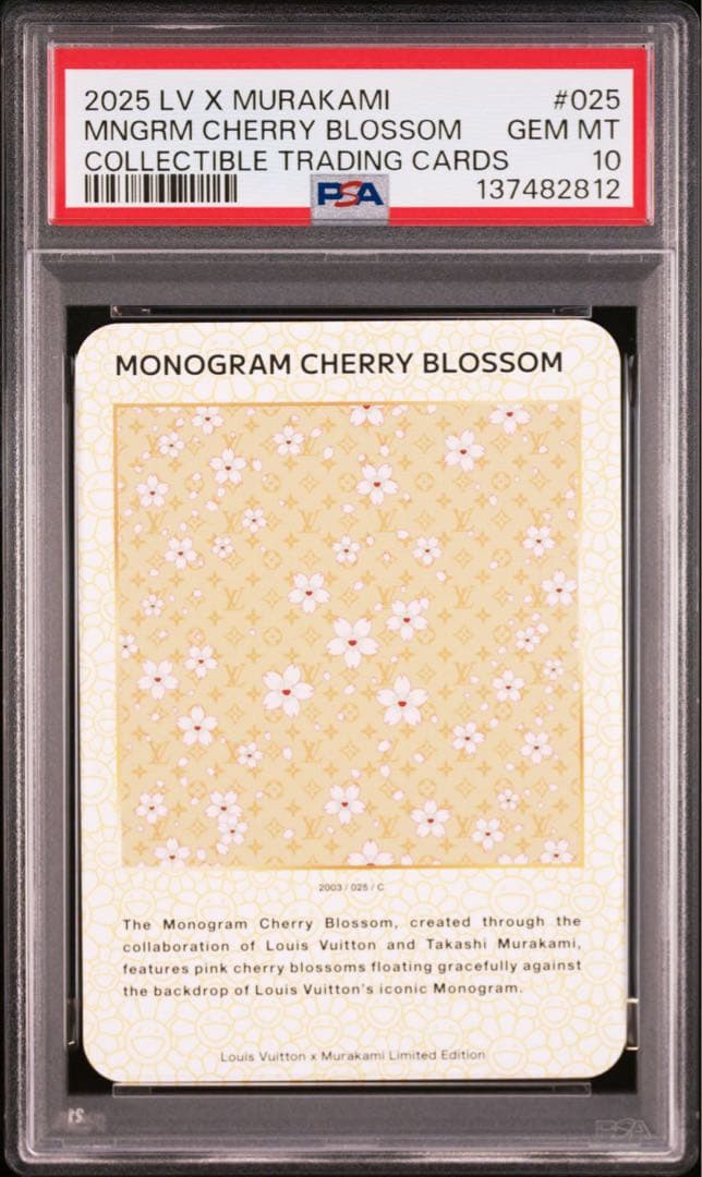 【PSA10】MONOGRAM CHERRY BLOSSOM 025 C 村上隆 LOUIS VUITTON MONOGRAM & CHERRY DESIGNS #031 – TCG Gallery