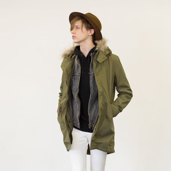 ラウンジリザード高密度 WEATHER 弱シルケットモッズコート - メルカリ