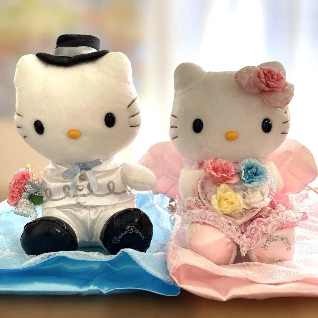 レア ハローキティ ダニエル ペアぬいぐるみ 電報ウェディング 2007