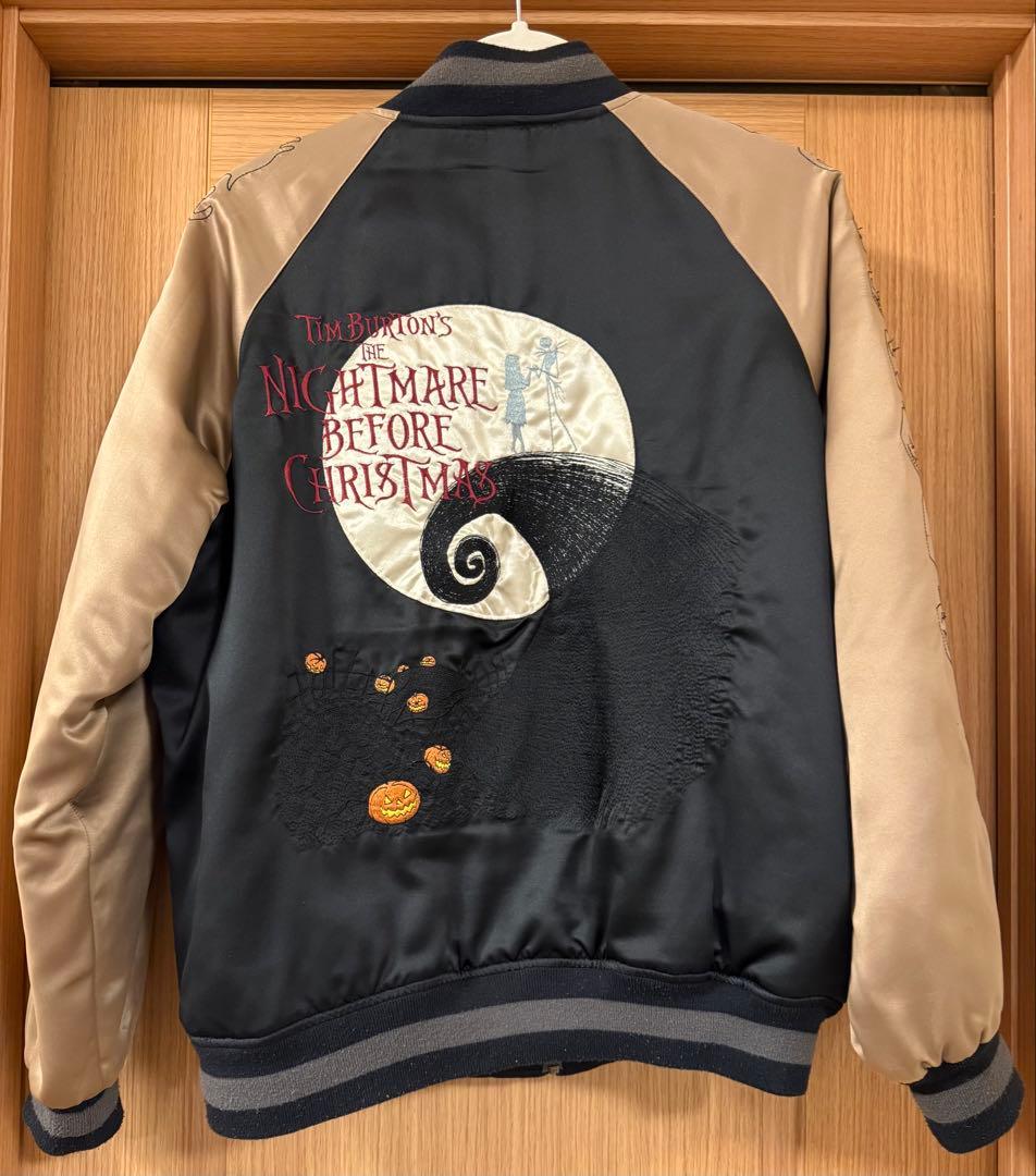 ナイトメアビフォアクリスマス ジャック 刺繍スカジャン【古着】
