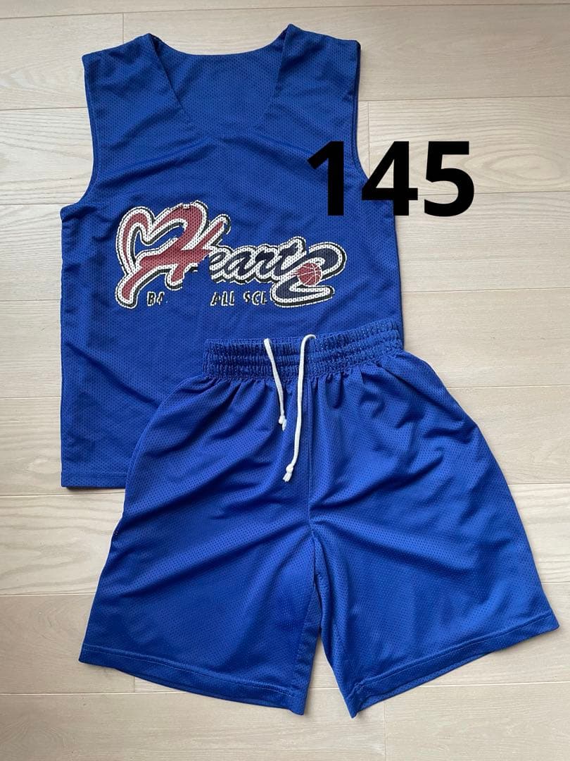 バスケ ハーツ ユニフォーム 上下セット145サイズハーツ
