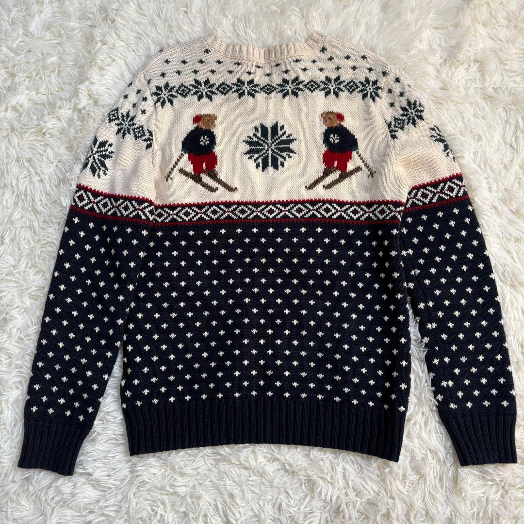 ポロラルフローレン ノルディック柄 ポロベア ニット セーター Lサイズ