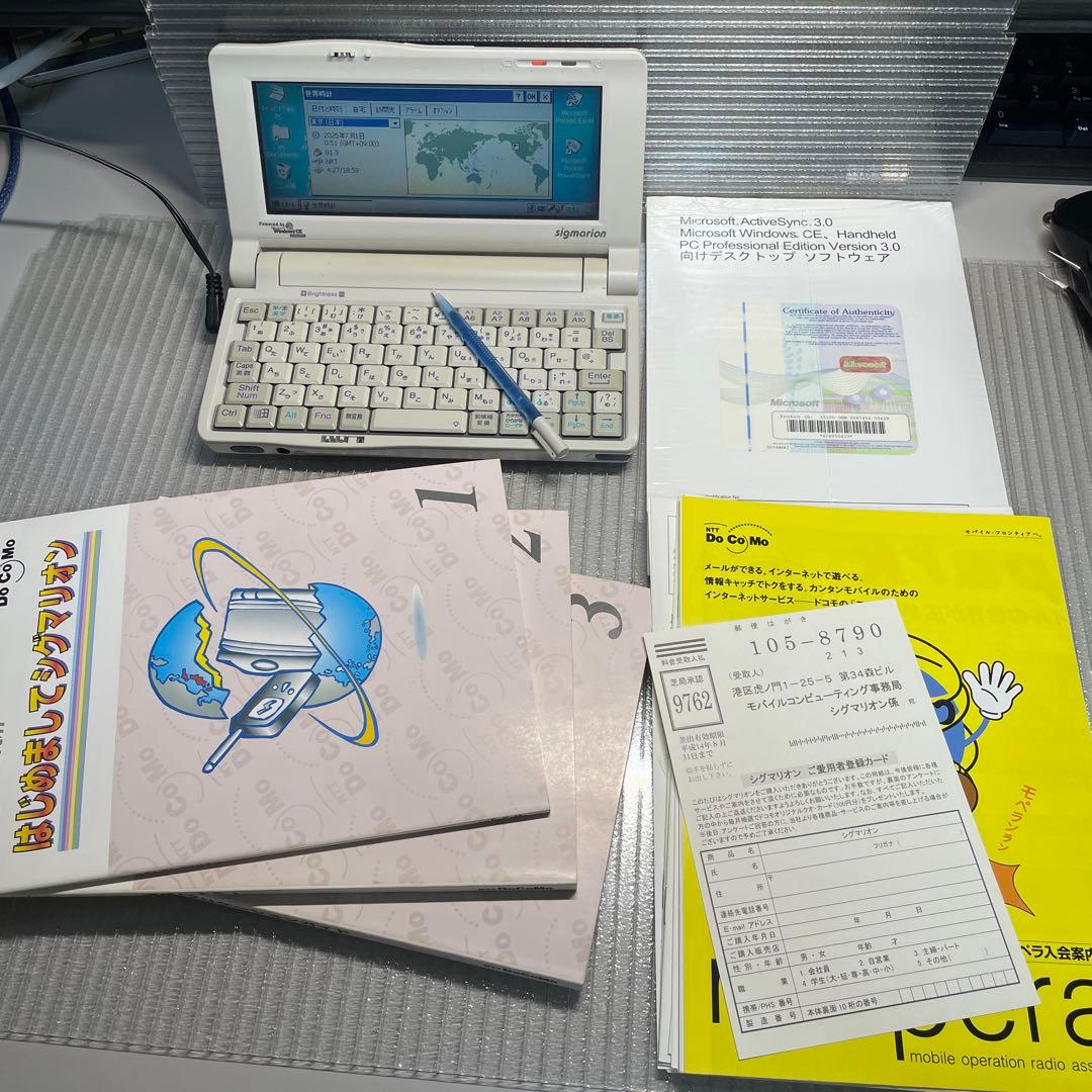 レトロPC・完動品】NTTドコモ「シグマリオン（sigmarion）」