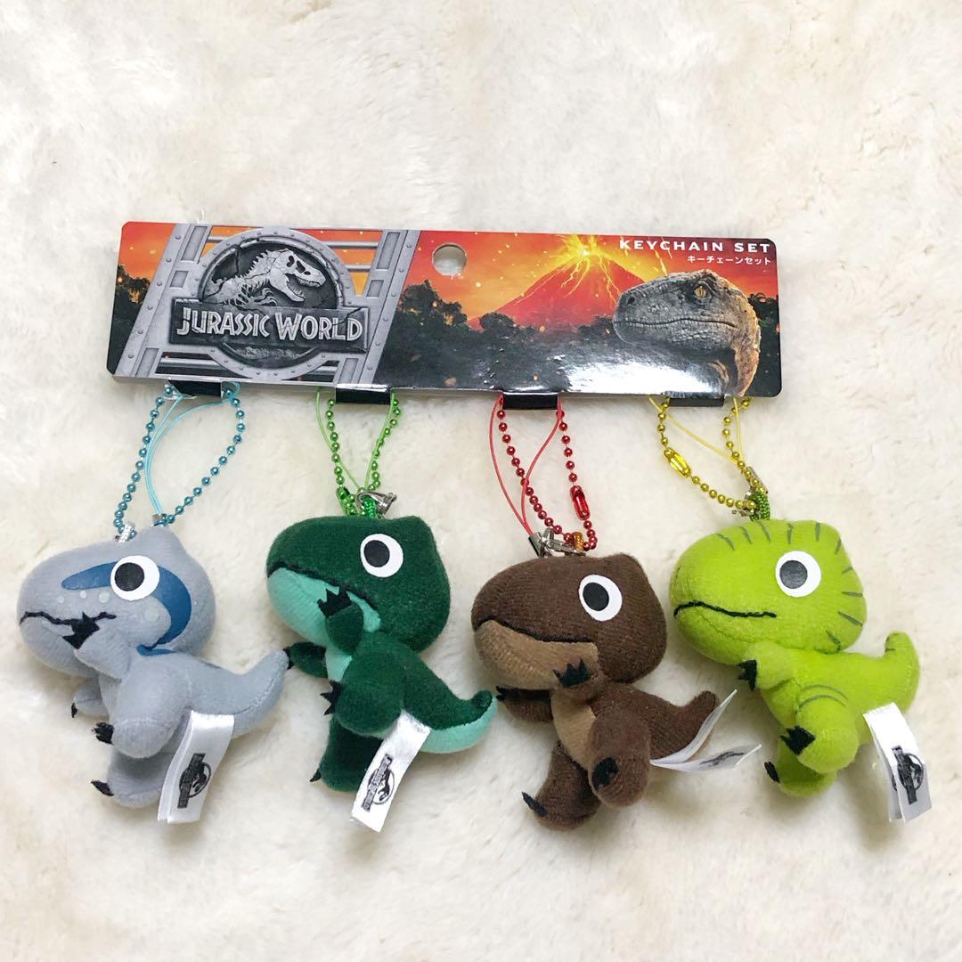 新品未使用】USJ ジュラシックワールド キーチェーンセット ぬいぐるみ