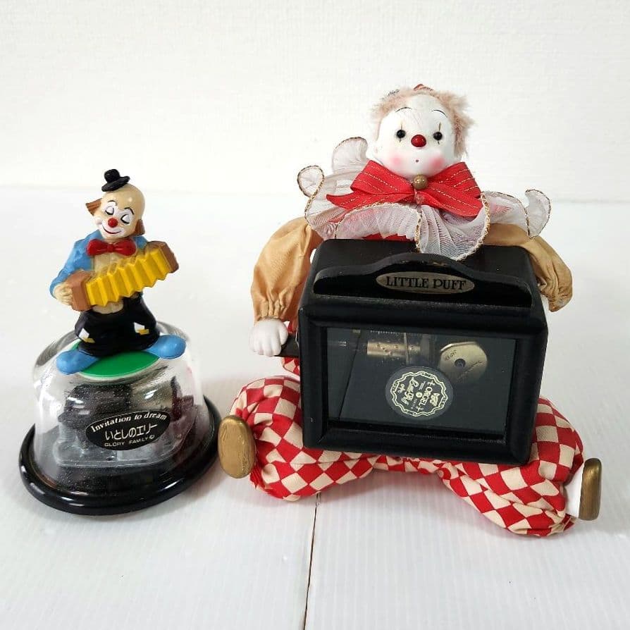 GLORY FAMILYオルゴールとLittle Puff ピエロ人形オルゴール - メルカリ