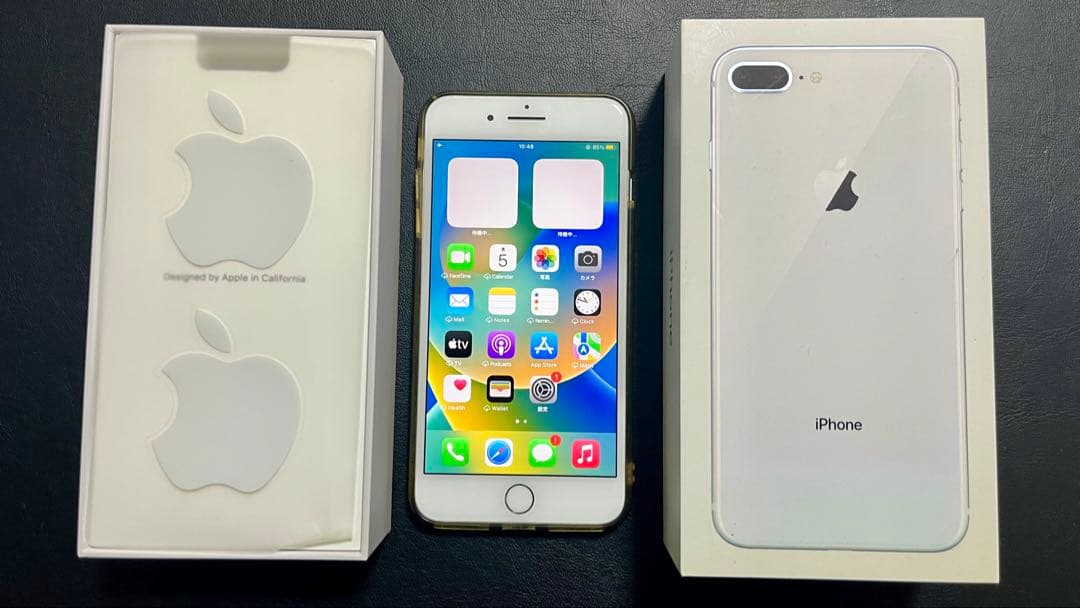 iPhone8 Plus 64GB simフリー 箱有り動作良好バッテリー73% iPhone 8 Plus バッテリー新品交換済 iPhone8 64GB スペースグレイ SIM