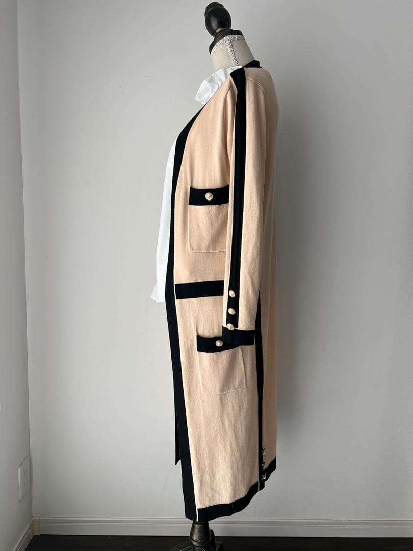 エドワードアシュール EDWARD ACHOUR パイピングロングカーディガン