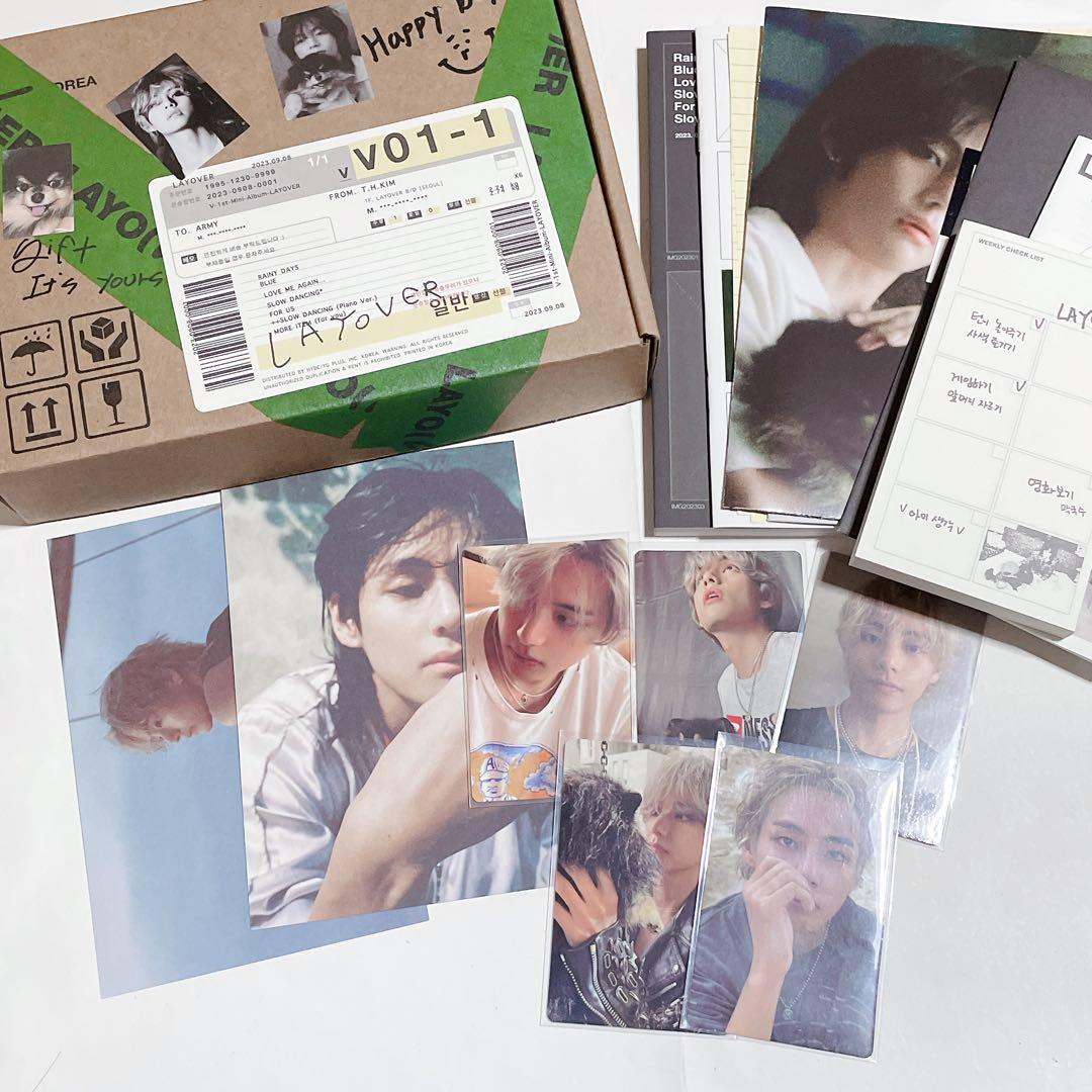 テヒョン BTS V テテ アルバム Layover 緑 Greenトレカ - メルカリ