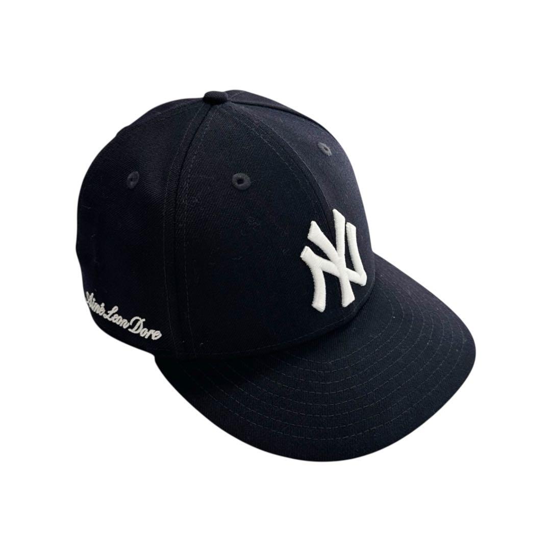 美品 Aime Leon Dore ヤンキース ベースボール キャップ ネイビー Aime Leon Dore X New Era Yankees Ballpark - Navy Blue Hat - SS22