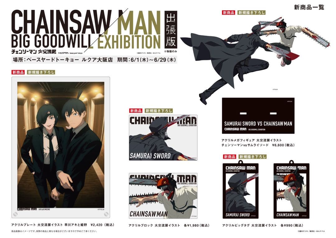 チェンソーマン 早川アキ 姫野 アクリルパネル アクリルプレート 大