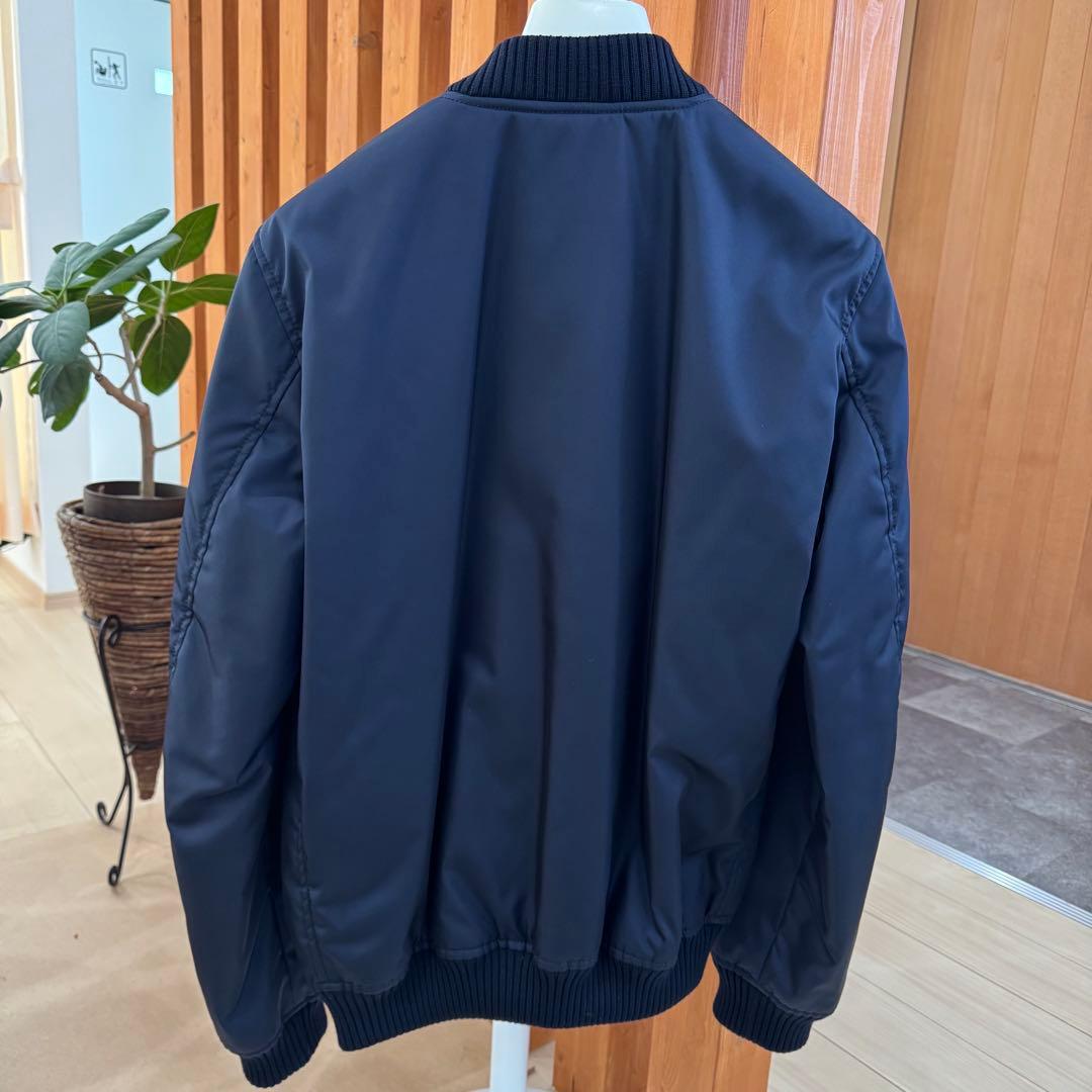 PRADA SGA038 MA-1 ボンバージャケット ネイビー 46 中綿入り - メルカリ