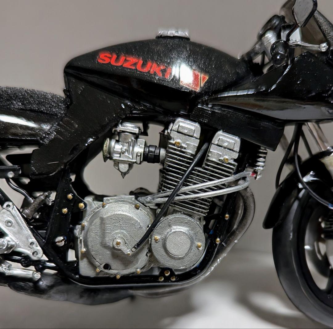 タミヤ1/12 スズキGSX1100Sカタナ 改 完成品 - メルカリ