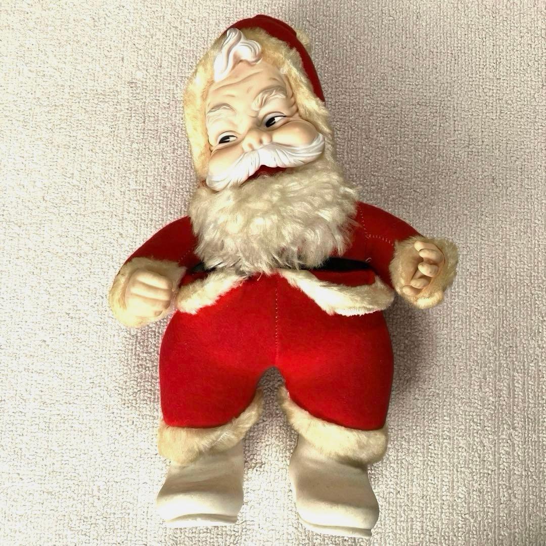 ヴィンテージ ラシュトン ラバーフェイス コカコーラ サンタ 人形