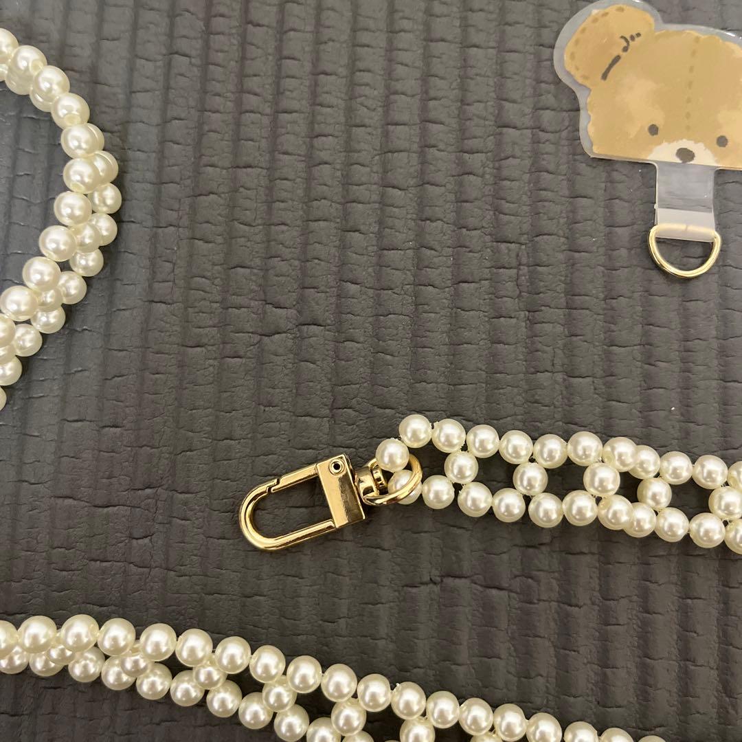 Ange Charme アンジュシャルム スマホストラップ パール 辻希美 - メルカリ