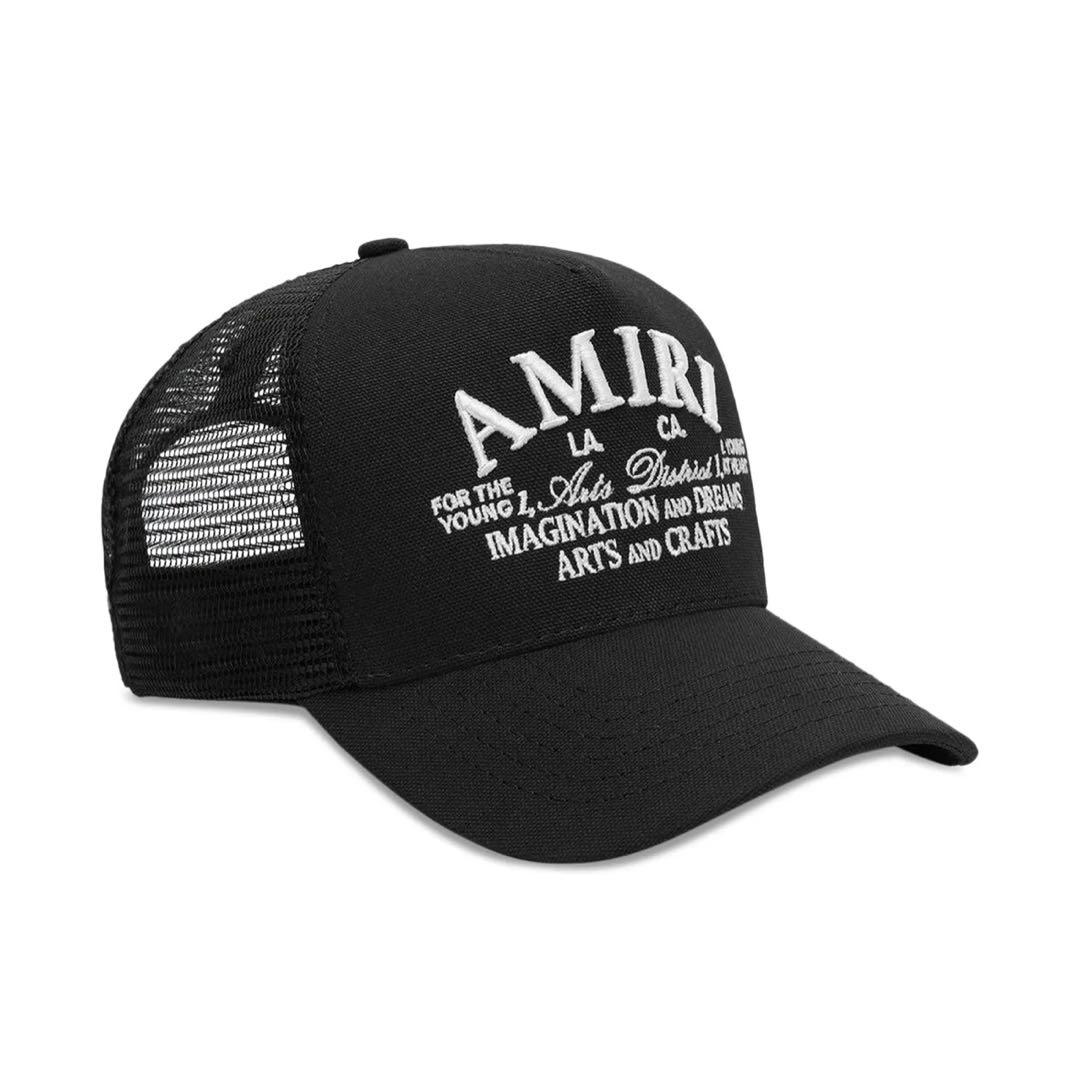 美品】AMIRI アミリ キャップ 刺繍ロゴ 黒 正規品 - メルカリ