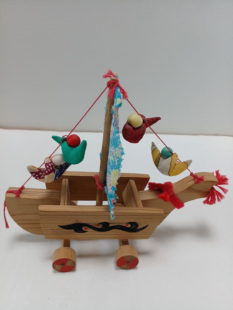 郷土玩具鹿児島神宮化粧箱羽子板 坊津唐カラ船熊本化粧箱3個(1個蓋無