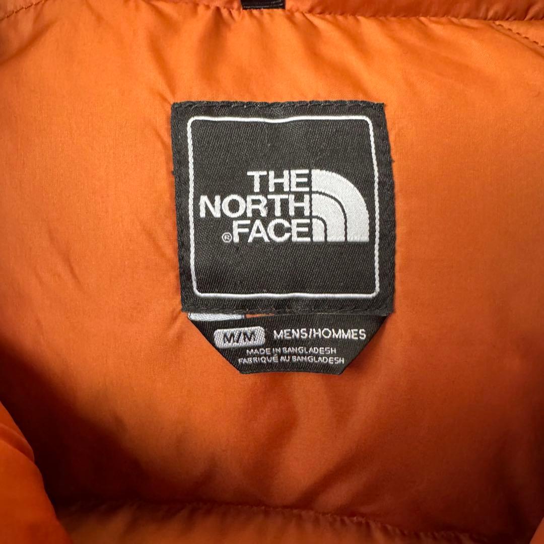 THE NORTH FACE センターロゴ ヌプシ ダウンジャケット オレンジ