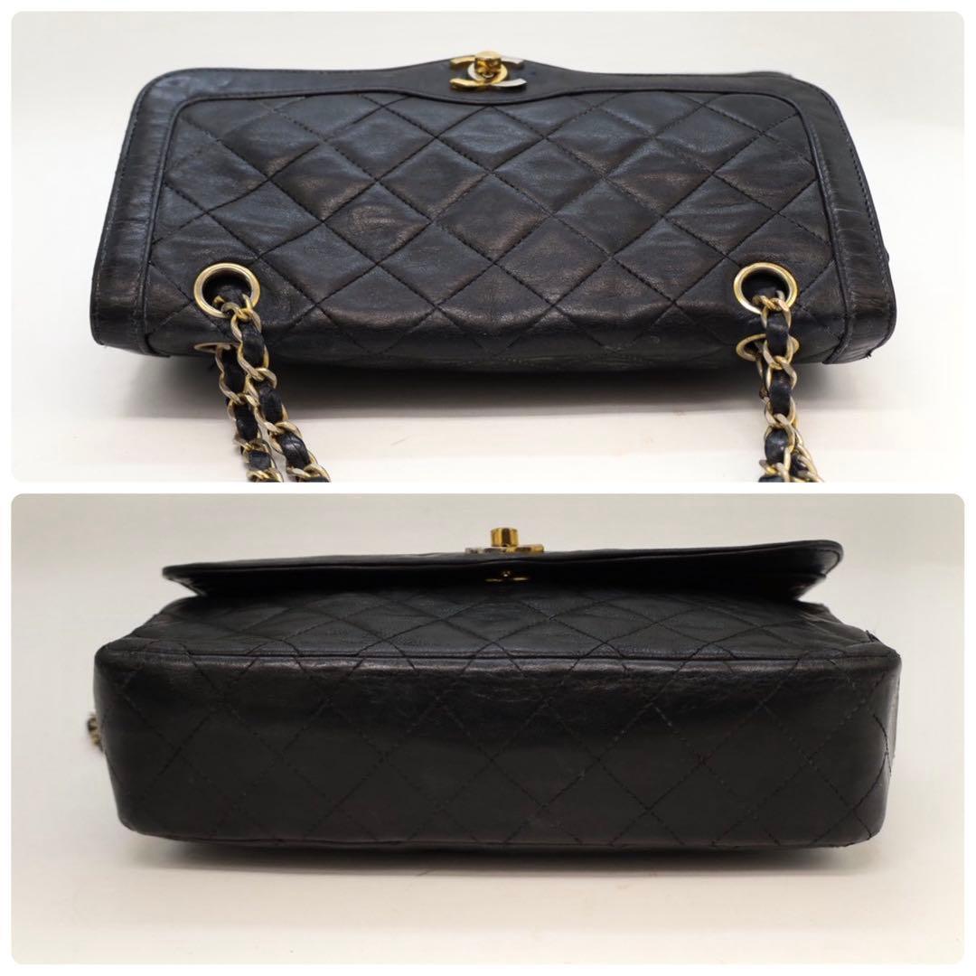 美品】 シャネル パリ限定 ダブルフラップ チェーンショルダーバッグ