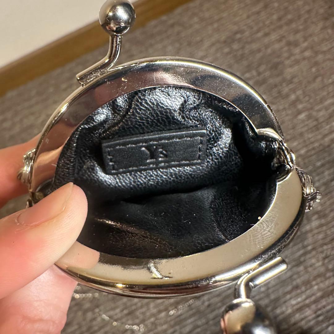 美品 Y's ワイズ ヨウジヤマモト がまぐち チェーンショルダー ポーチ