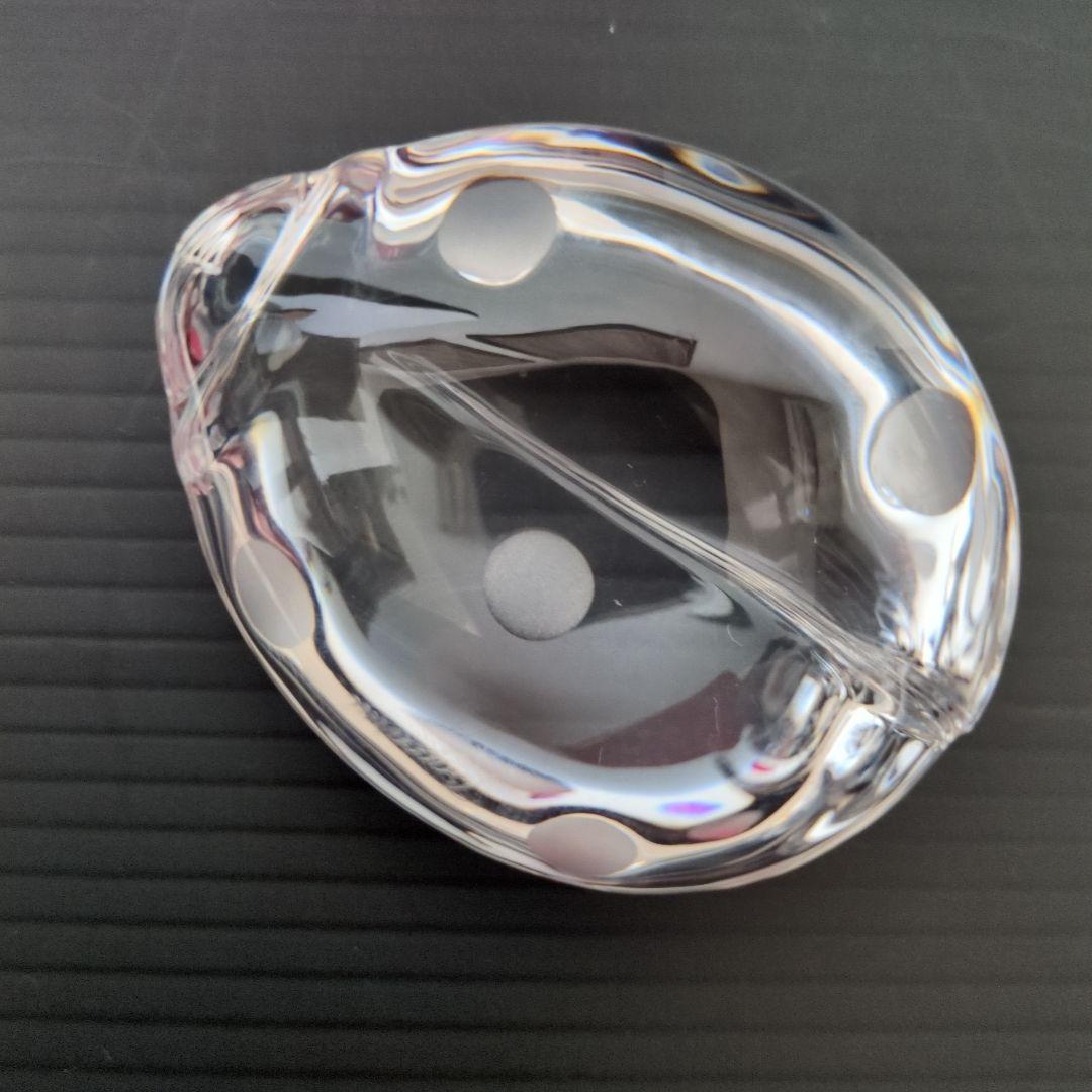 美品】Baccarat バカラ てんとう虫 クリスタル クリアー