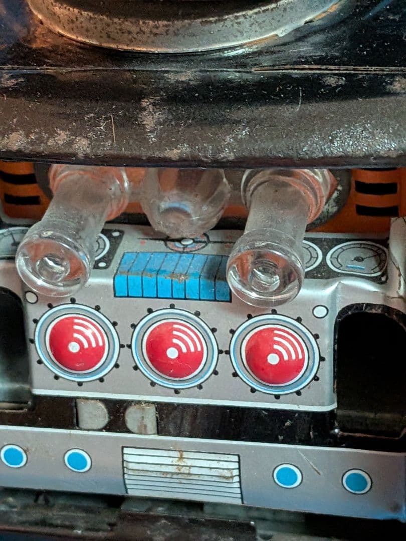 1960年代堀川玩具製「スーパー火星大王」稀少レア不動ブリキ