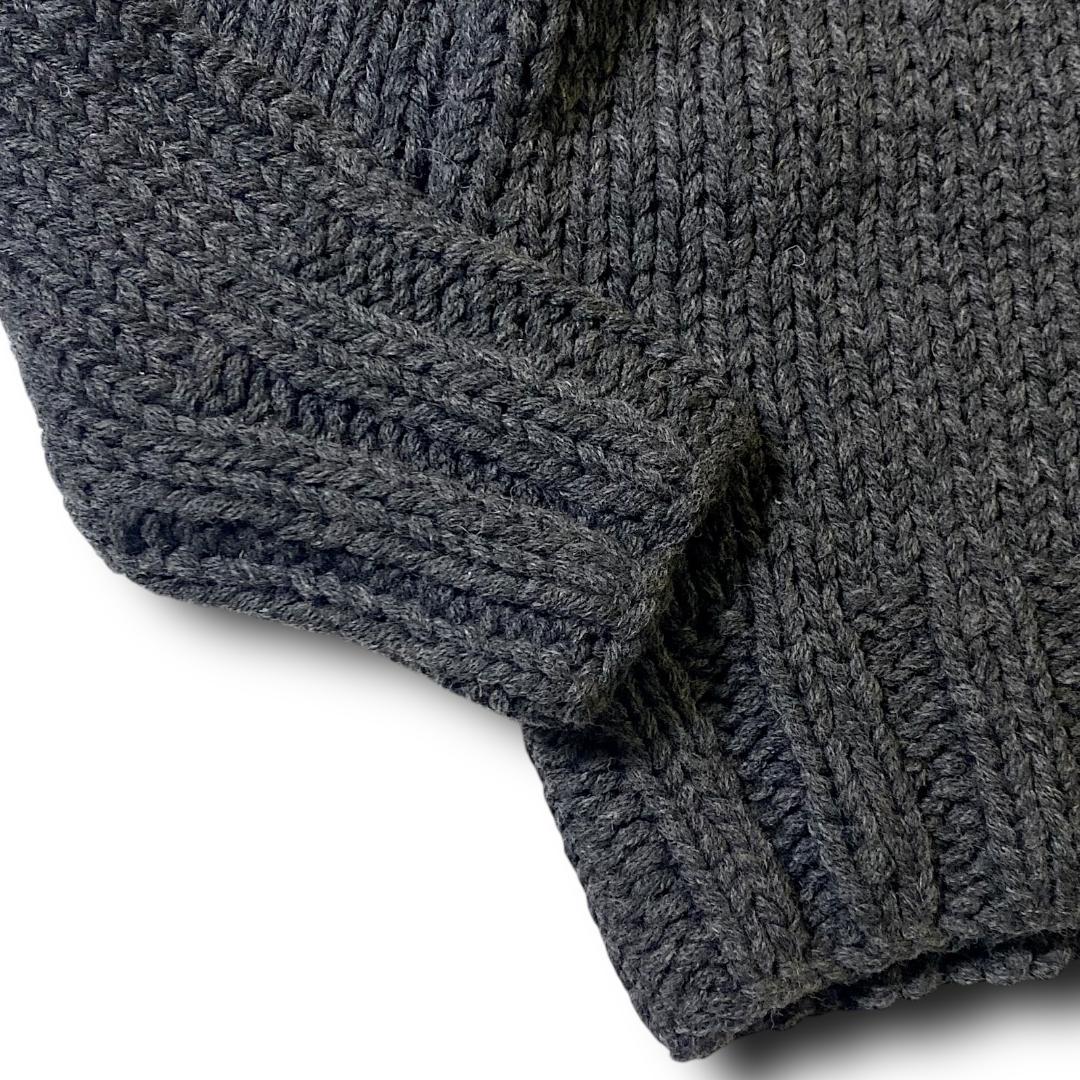 M TMT 毛100％ タートルネック ニット セーター 黒 定価49500円 - メルカリ