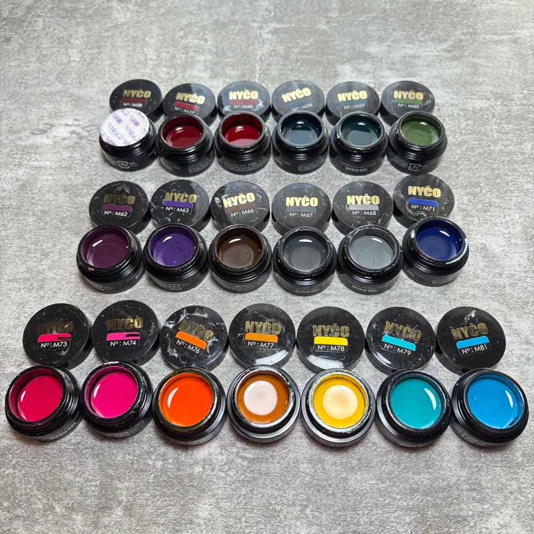 ニコジェル NYCOJEL 19点セット まとめ アースカラー ビビット ニコジェル NYCOJEL 19点セット まとめ アースカラー ビビット