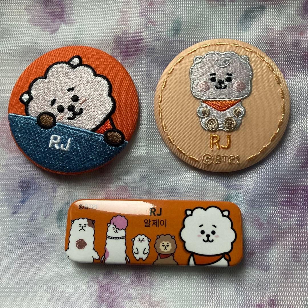 BTS bt21 RJ 缶バッジ セット - メルカリ