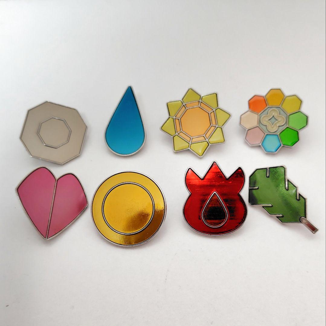 ポケモン カントー ジムバッジ ジムリーダーピンバッジ 8個セット