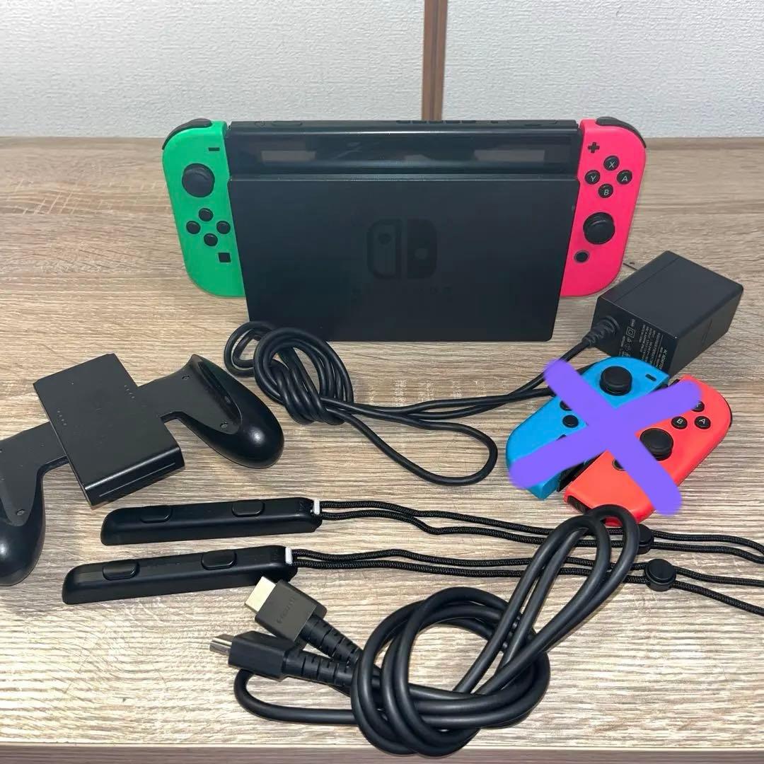 Nintendo Switch 本体 Joy-Con 緑/ピンク 任天堂（Nintendo） Nintendo Switch 本体 Joy-Con (L) ネオングリーン