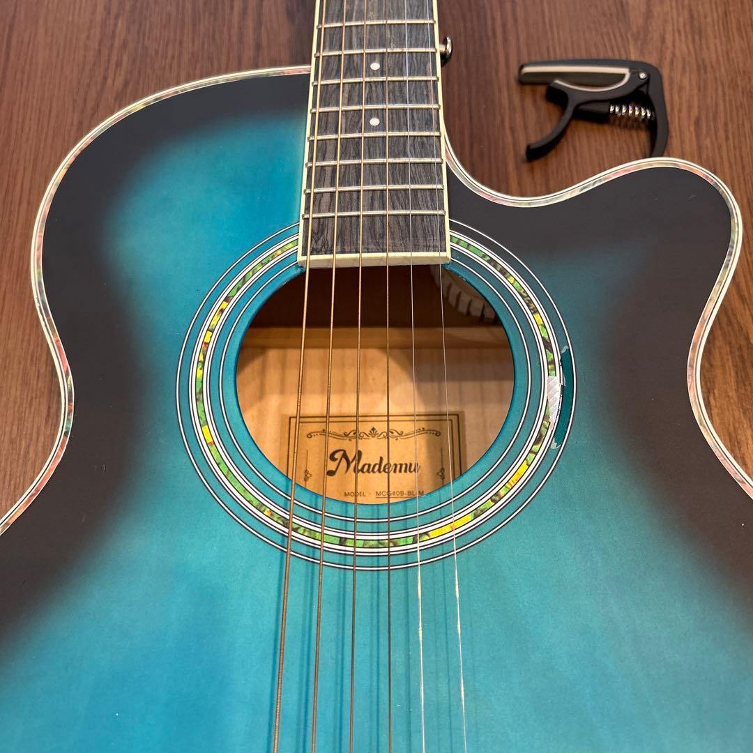 Mademu アコースティックギター MCG40B-BL-M カポタスト ケース - メルカリ
