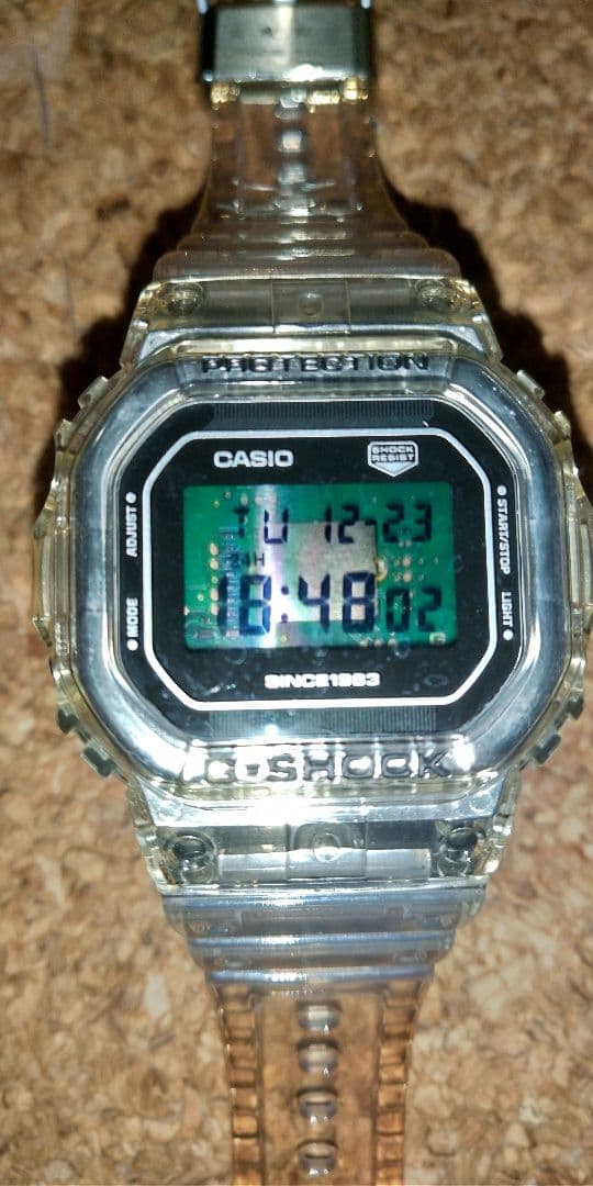 み*ゆ様 DW-5040RX-7ER G-SHOCK 40周年記念モデル スクリ CASIO WATCH G-SHOCK 40TH ANNIVERSARY CLEAR REMIX DW-5040RX-7JR