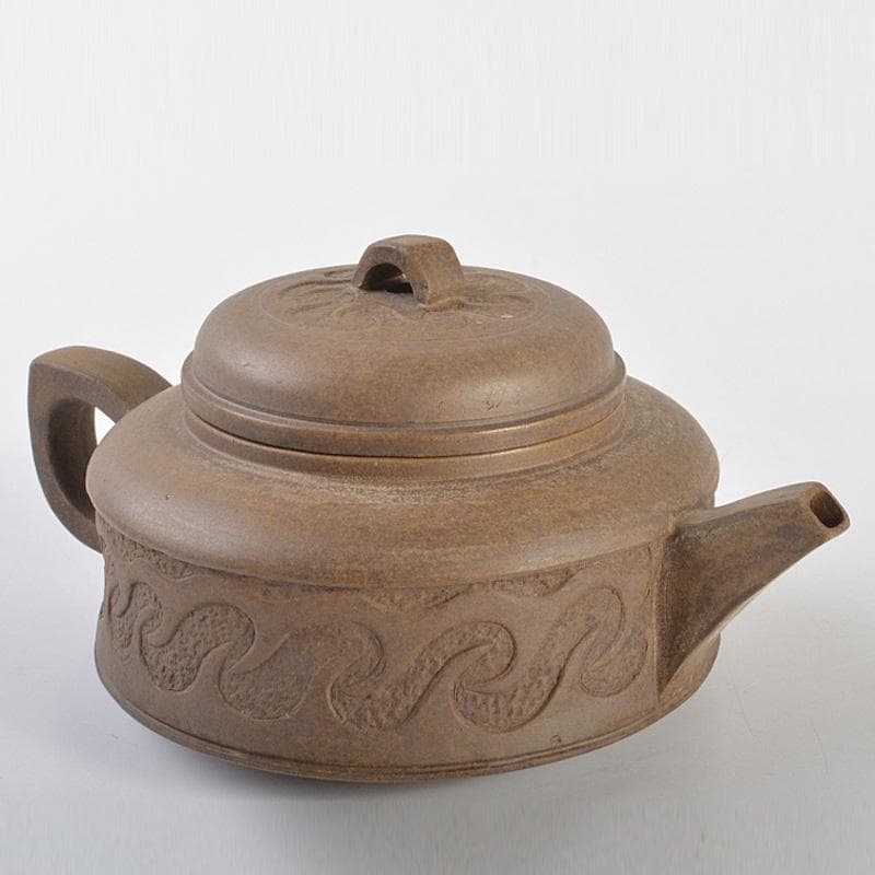 中国紫砂朱泥梅文急須茶壷在銘VR5756