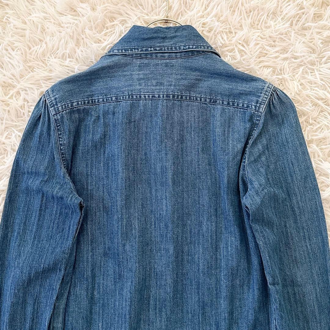 極美品✨希少 ポロラルフローレン ボウタイデニムブラウス シャツ