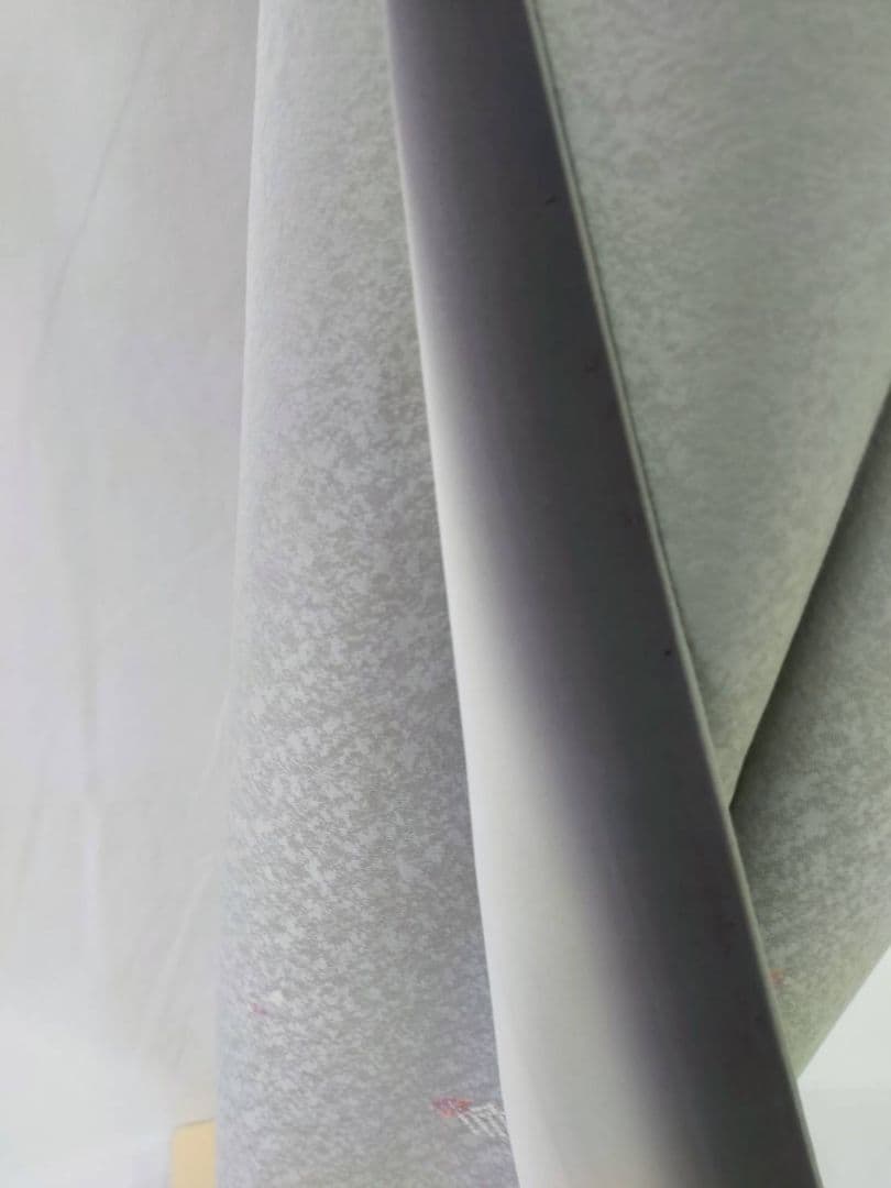 美品 正絹袷 友禅小紋 源氏香 飛び柄 ライトグレー 上品小紋 - メルカリ