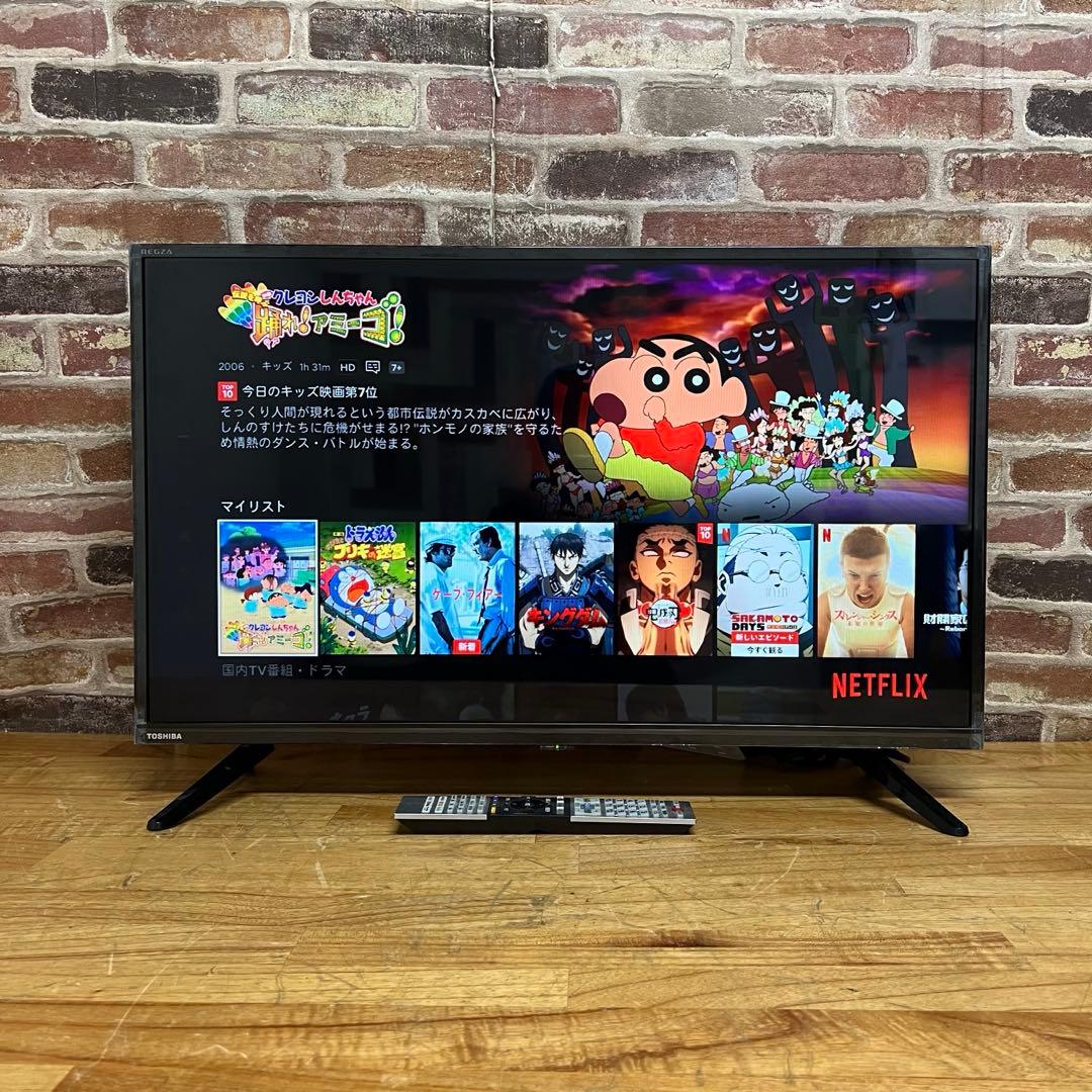 東芝 32V型 液晶テレビ 32V34 REGZA スマートテレビ 動画アプリ○の