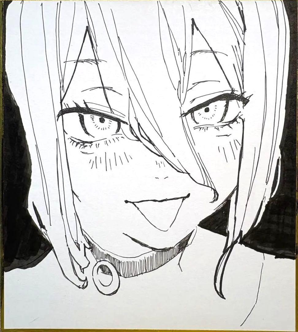 チェンソーマン レゼ モノクロイラスト - メルカリ