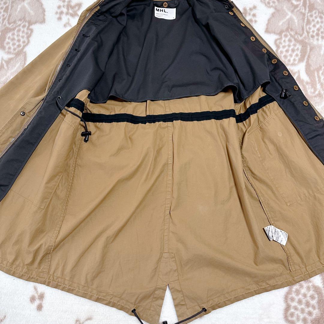 MHL. マーガレットハウエル モッズコート ミリタリー カーキ フード