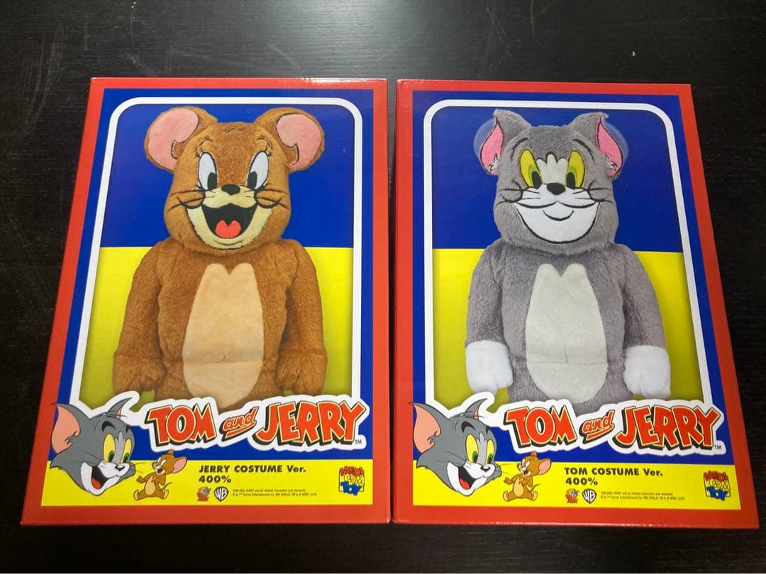 BE@RBRICK TOM AND JERRY COSTUME 400％ Medicom Tom and Jerry - Tom Costume 400% Bearbrick Figure gray