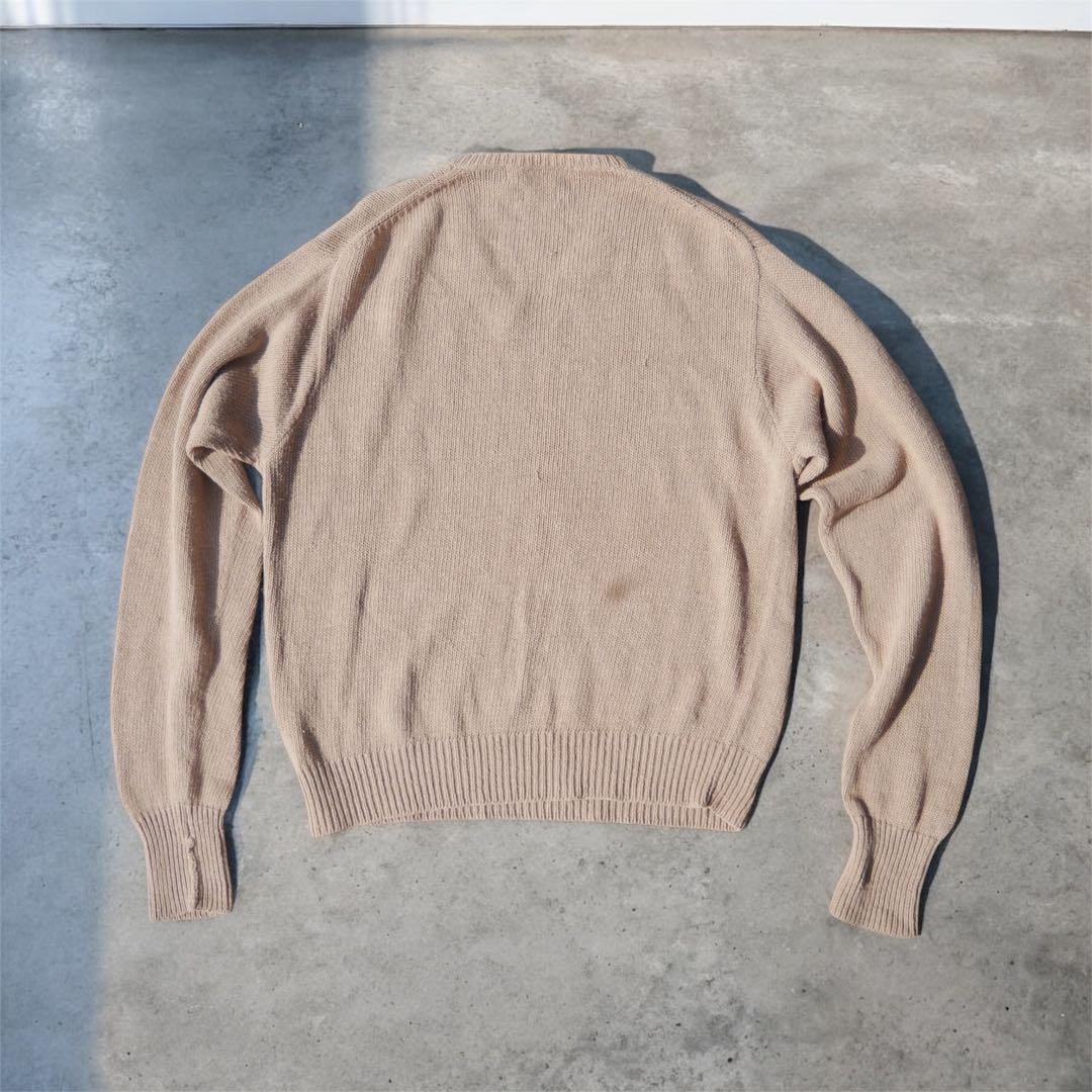 希少 90s Polo Ralph Lauren コットンリネン Vネックニット - メルカリ