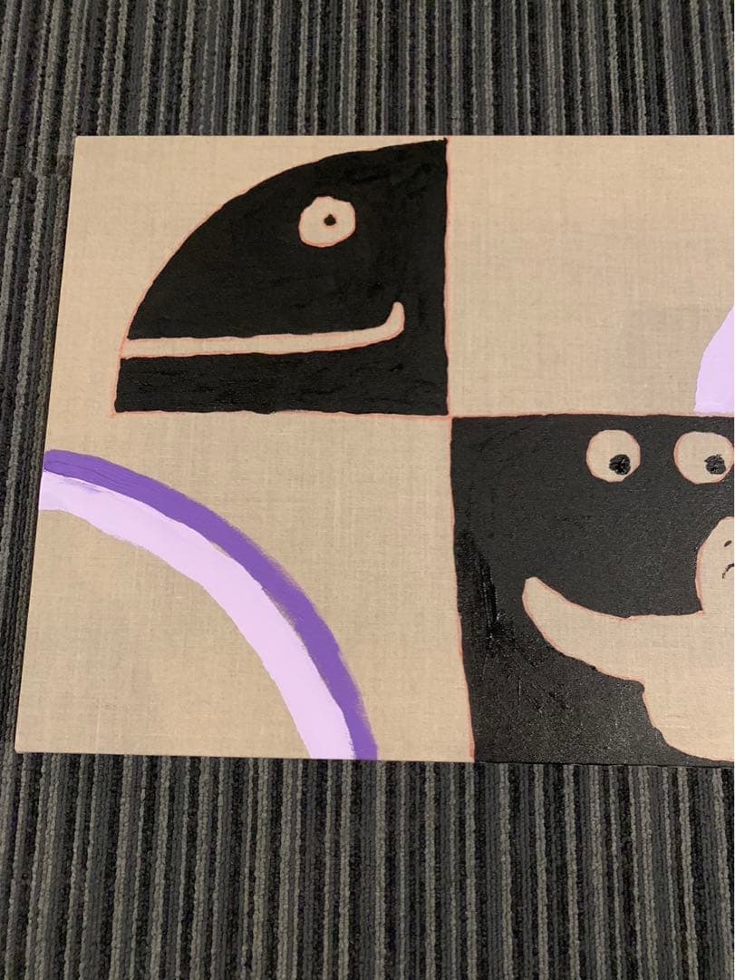 個展作品 mark gonzales gonz マークゴンザレス 直筆キャンバス個展